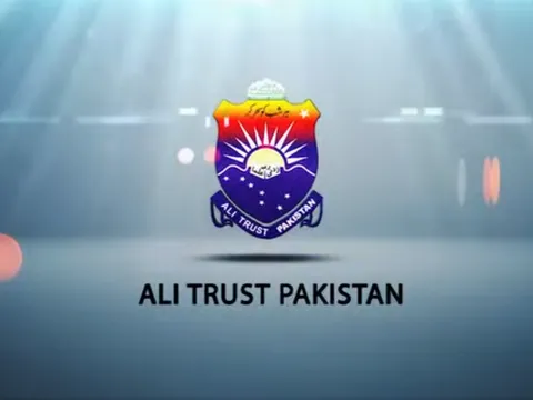 Title card from the Ali Trust Pakistan corporate story video