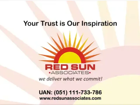 Title card from the Red Sun Associates corporate profile video